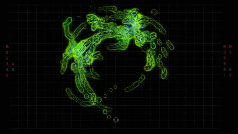 Microbiology abstract background. Vidéo 88455325