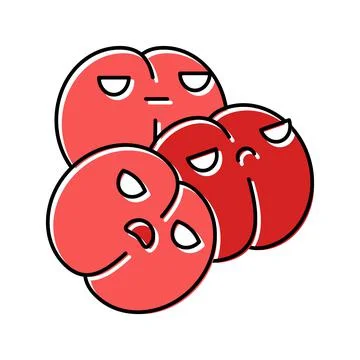 Microbiology bacteria virus color icon vector illustration Stock Illustration