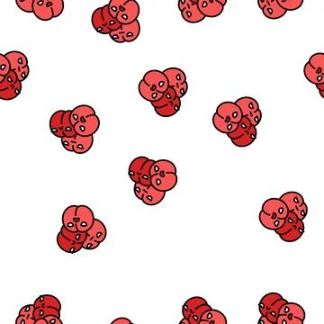 Microbiology bacteria virus vector seamless pattern Stock Illustration