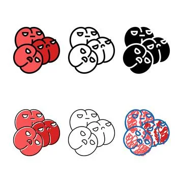 Microbiology clean bacteria virus color icon vector Stock Illustration