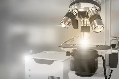 Microbiology development concept, -  laboratory hi-tec 스톡 일러스트