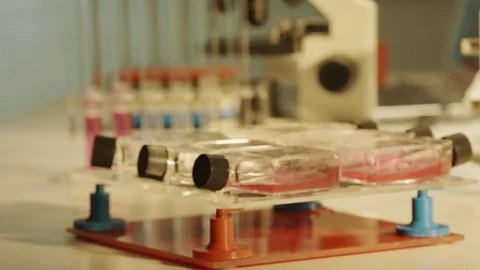 Microbiology laboratory Stock Footage