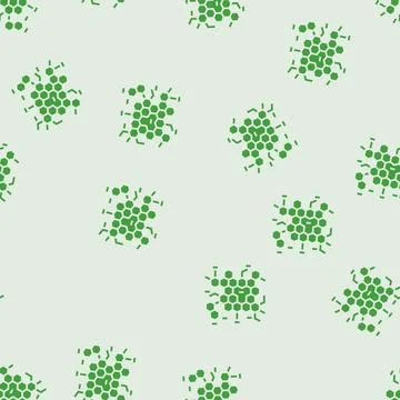 Microbiology molecular structure glyph seamless pattern Stock Illustration