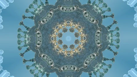 Microbiome inside a human body in a protecting shining shell. Stock Footage 124788488