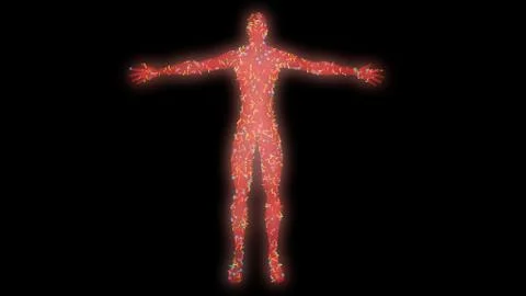 Microbiome , microorganisms, bacteria, viruses, microbes on body Stock Illustration