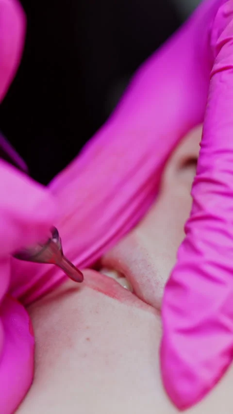 Microblading procedure. Stock Footage 278250517