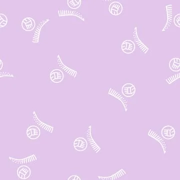 Microblading procedure line seamless pattern Stock Illustration