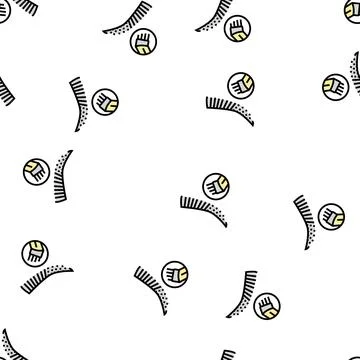 Microblading procedure vector seamless pattern Stock Illustration