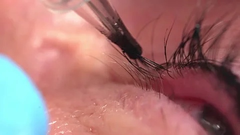 Microblading tattoo interlash space, permanent make-up 库存影片 265867058