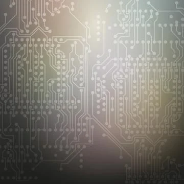 Microchip background, electronic circuit, EPS10 vector illustration Illustrazione stock