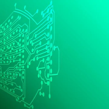 Microchip background, electronic circuit, EPS10 vector illustration Stock Illustration