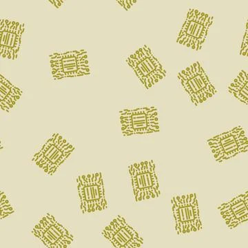 Microchip circuit lines line vector seamless pattern イラスト素材