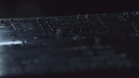 Microchip close up with camera motion Stock Footage 167330898