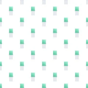 Microchip components creating a seamless technology pattern Stock Illustration