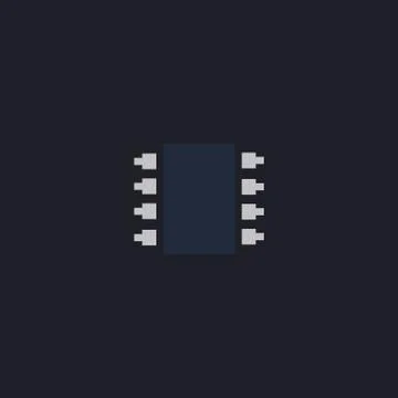 Microchip computer symbol Stock-Illustration