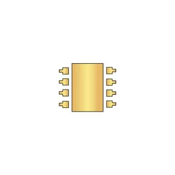 Microchip computer symbol Stock-Illustration
