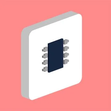 Microchip computer symbol Stock Illustration