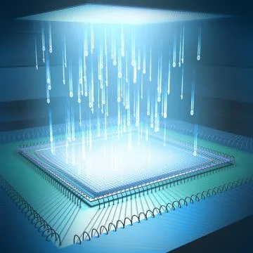 Microchip Concept Stockillustratie