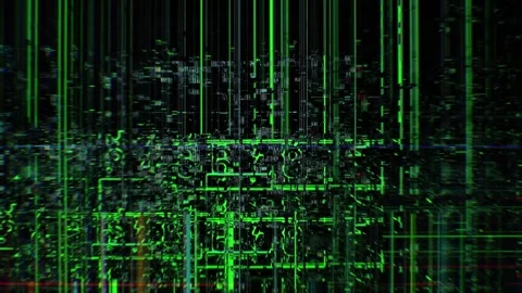 Microchip Datamosh Loop 13 Stock Footage 322528546
