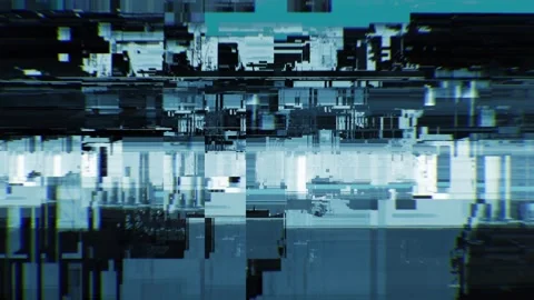 Microchip Datamosh Loop 8 Stock Footage 322528279