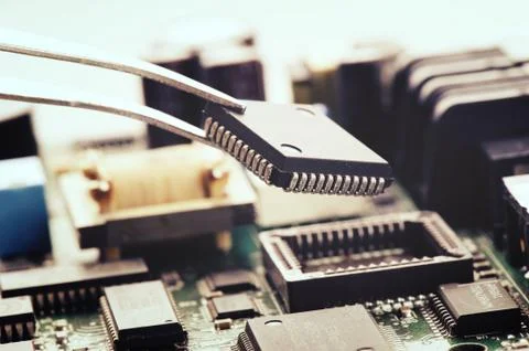 Microchip (Electronic parts) Foto stock