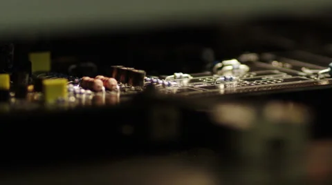 Microchip Factory - Creation of a Circuit Board 스톡 동영상 46201353
