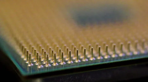 Microchip Focus Pull Video stock 56251084