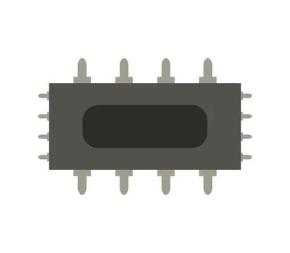 Microchip icon illustrated in vector on white background microchip icon il... 스톡 사진