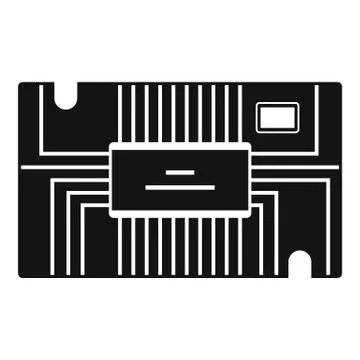 Microchip icon simple Stockillustratie