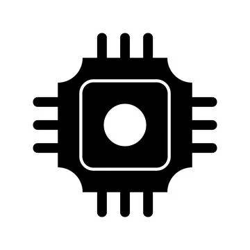 Microchip icon vector Stock Illustration