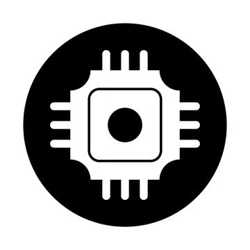 Microchip icon vector Stock Illustration