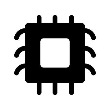 Microchip icon vector Stock Illustration
