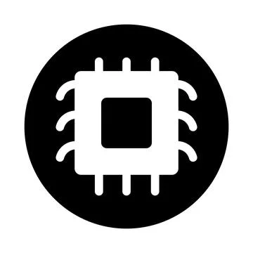 Microchip icon vector Stock Illustration