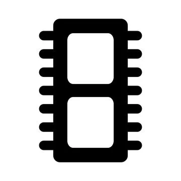 Microchip icon vector Stock Illustration