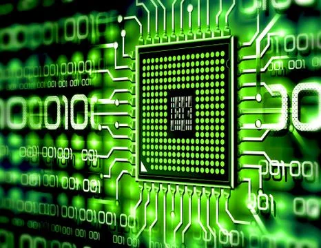 Microchip Stock Illustration