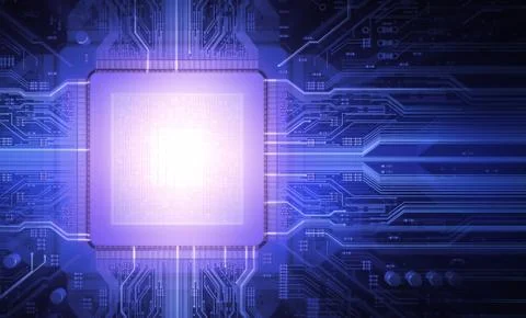 Microchip Stock Illustration