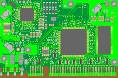 Microchip Stock Illustration