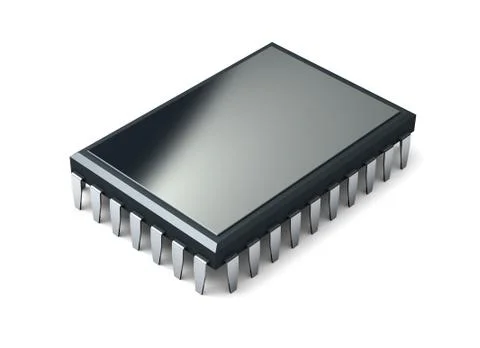 Microchip Stock Illustration