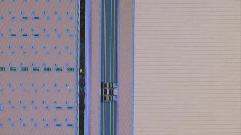 Microchip integrated circuit architecture under microscope Stock Footage 323071206