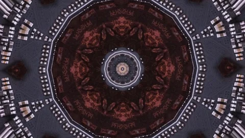 Microchip kaleidoscope, technologies creative background. Stock Footage 246953592