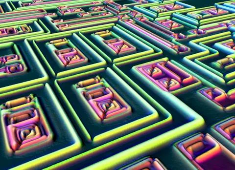 Microchip, light micrograph Foto stock