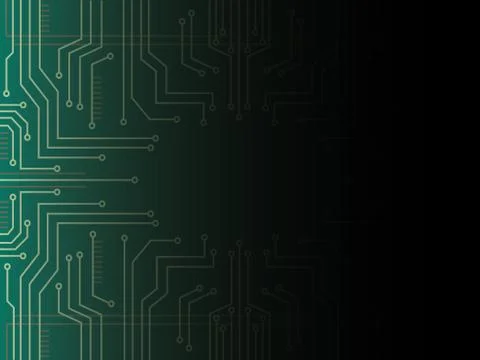 Microchip line technology and space abstract background Stock Illustration