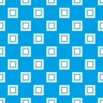 Microchip pattern seamless blue 스톡 일러스트