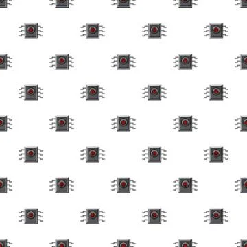 Microchip pattern seamless Stockillustratie