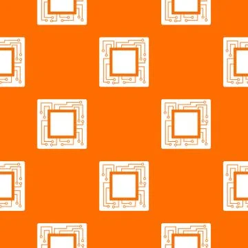 Microchip pattern seamless Stock Illustration