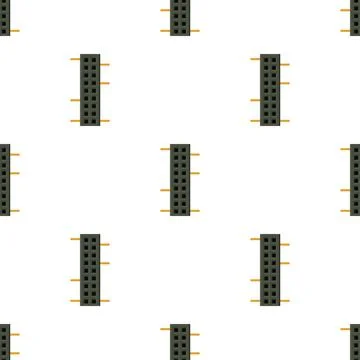 Microchip pattern seamless vector Stockillustratie