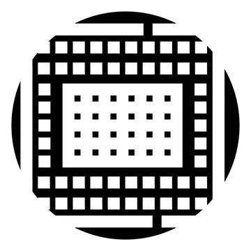 Microchip processor creating digital technology computing concept イラスト素材