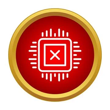 Microchip processor having error or technical issue イラスト素材