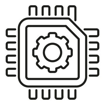 Microchip processor settings configuring advanced technology 스톡 일러스트