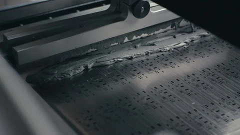 Microchip production factory technological process of applying solder paste Video stock 105375438